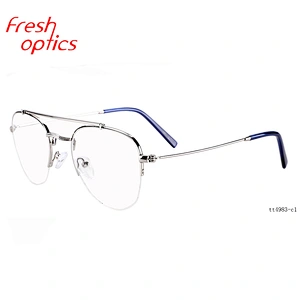 fashion custom metal pilot designs eyes glasses frame designers optical eyeglasses frames for men