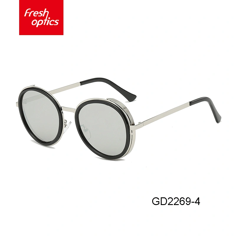 GD2269 Professional manufacture italian wrap sunglasses round men