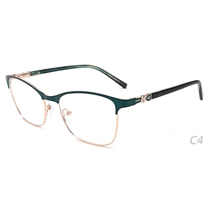 Best design diamond online spectacles prescription metal optical frames ready stock