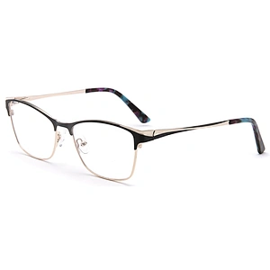 Ready made colorful eyeglasses metal optics glasses for unisex optical frames