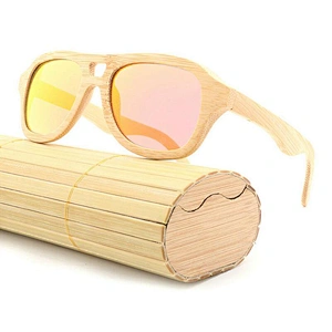 China handmade bamboo sun glasses with polarized lens sunglasses custom manufacture