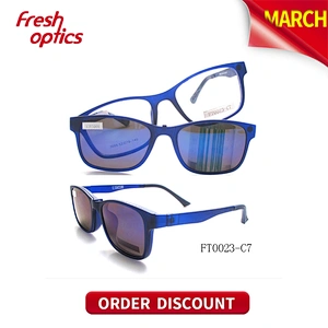FT0023 Polarized Sunglasses Spring, Mirrored Clip On Sunglasses