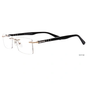 china hot sale latest rimless frames glasses optical eyeglasses frame