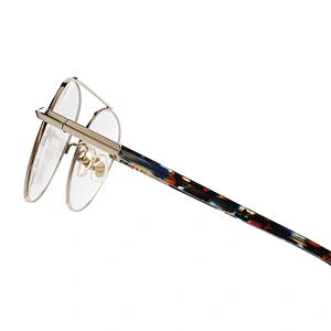 Wholesale Italy design OEM retro round metal optical frames glasses