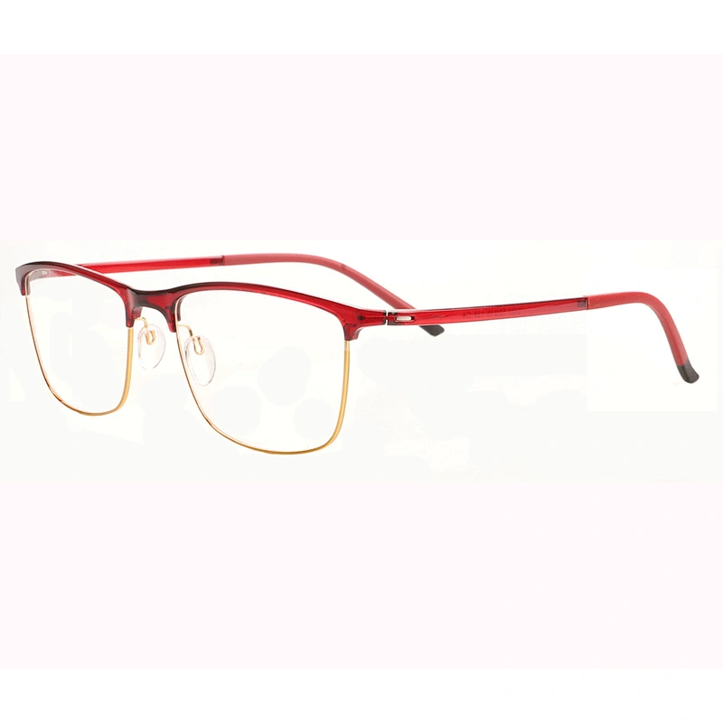 Fashionable half frame eyeglasses