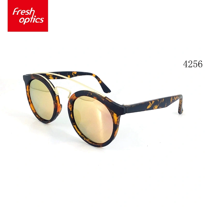 4256 Round Plastic Sunglasses,Double Bridge Sunglass,Sunglass Wholesale