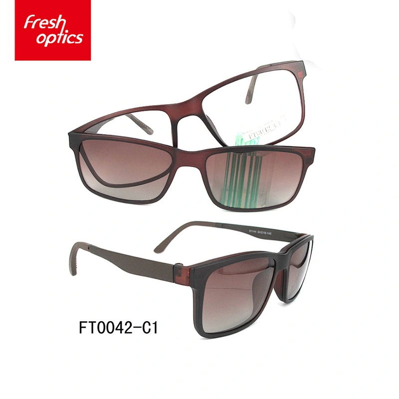 FT0042 Men Fashion Ultem Clip On Sunglasses