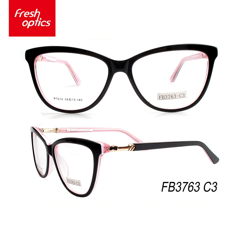 FB3763 Bead Flower Stitching Optical Frame,Acetate Eyewear Frames