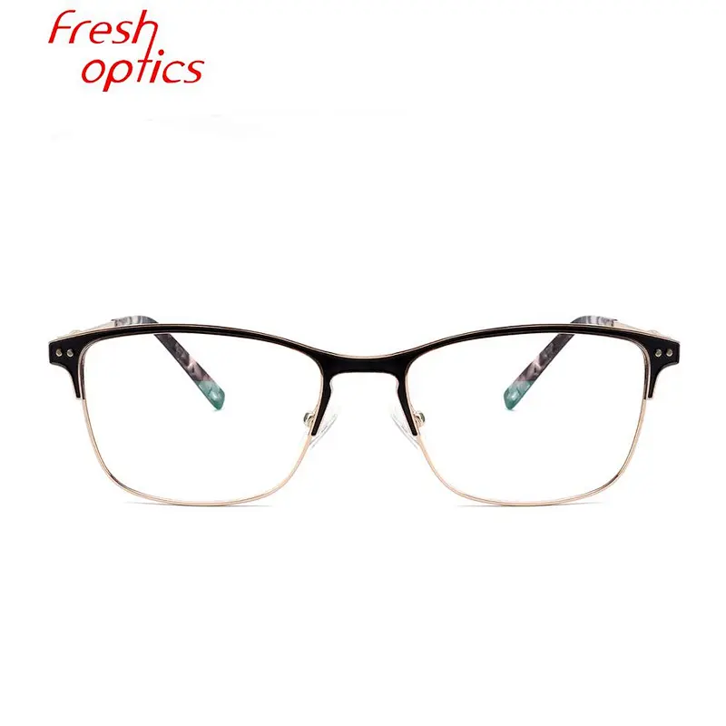 Manufacture new design fashion cheap metal optical eye glasses frames ready stock