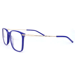FB5525 Simple and generous spectacle frames special metal temple nice acetate eyeglasses