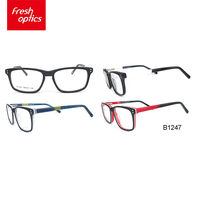 B1247 hot fashion plastic memory frame myopia glasses