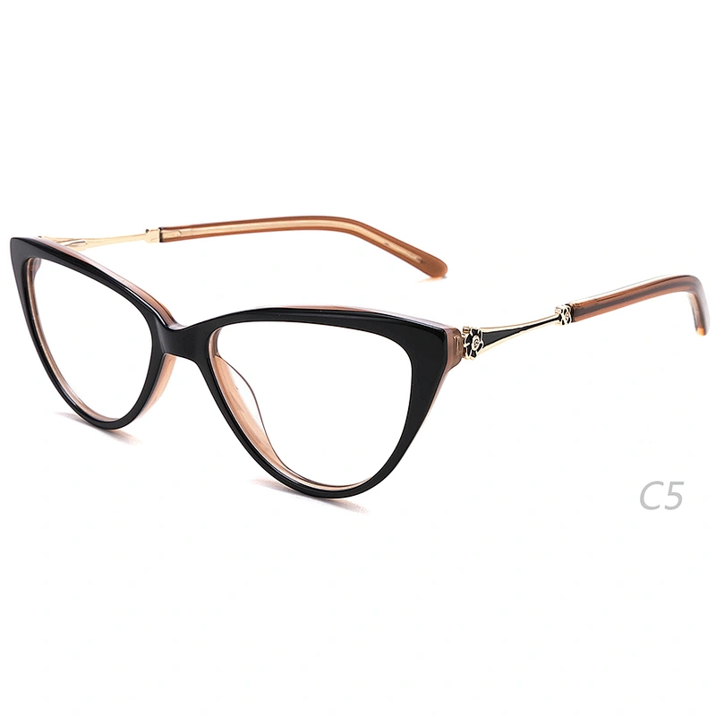 handmade cat eye spectacles clear acetate optical glasses eyewear frames for women