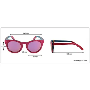 W5630 Fashion womens bamboo wood sunglasses 2018