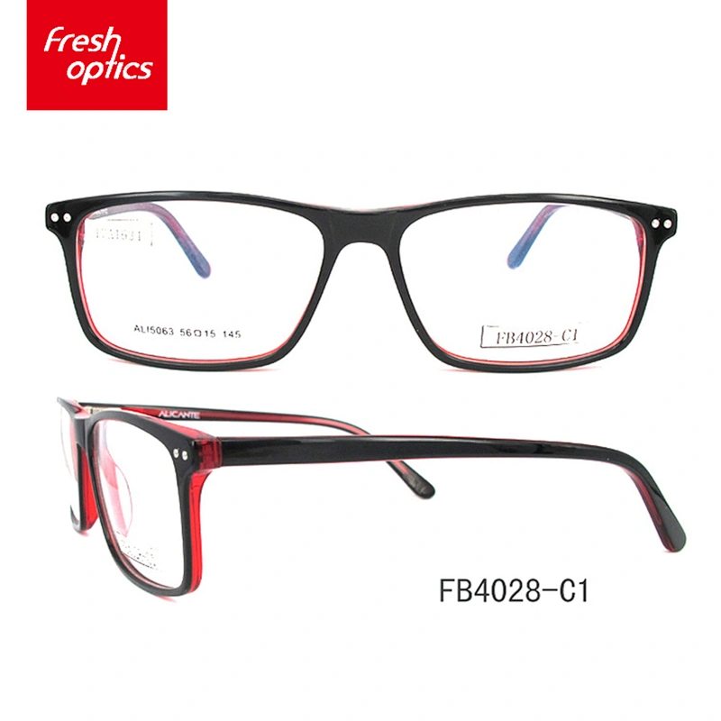 FB4028 Cheap bright red glasses acetate frames sheet