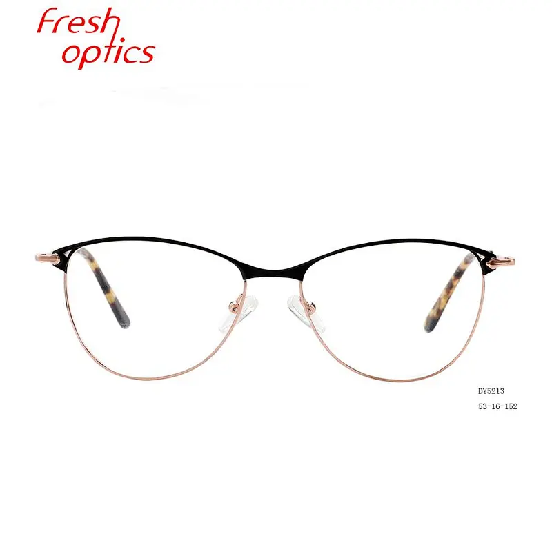 Good designer style order  model 152mm prescription metal optical frames glasses