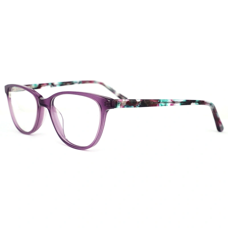 FB5387 China eyeglass manufacturer beautiful optical frames fashion acetate material frame