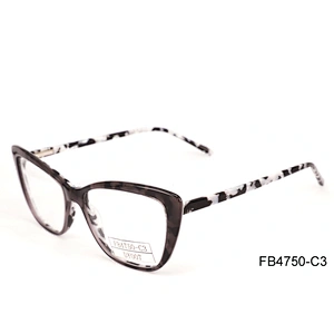 FB4750 Girl Fashion Eyewear Frames, Purple Optics Frames with Heart Shape Design