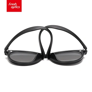 TR2205 Colorful Mirror Lens Round Sunglass Clip On