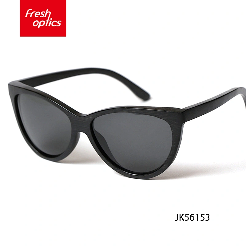 JK56153 Wear-resisting custom hinge wood sunglasses bamboo