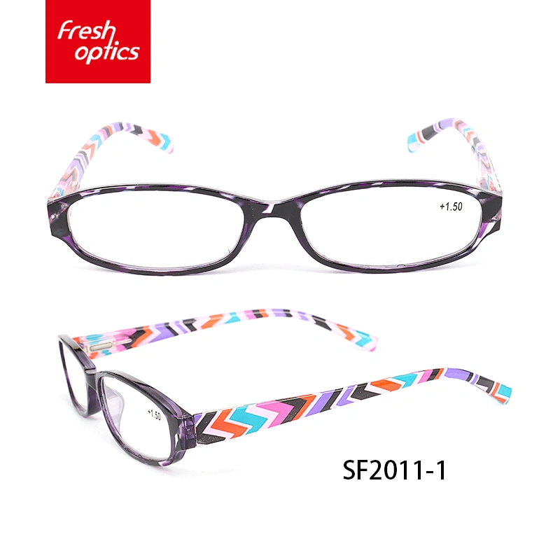 SF2011 Top sale guaranteed quality color plastic rimless reading glasses case prescription glasses