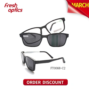 FT0068 Classic Cool Design Ultem Clip On Sunglasses For Men