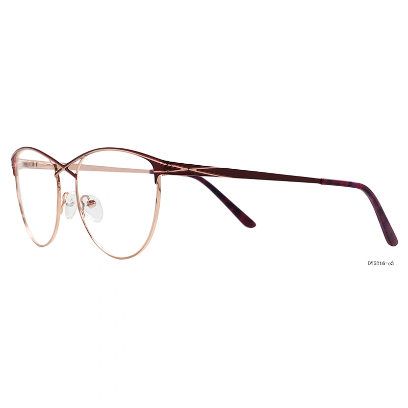 Fashion design stainless prescription designer eyeglasses