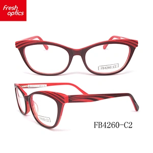 FB4260 Fashion lamination acetate optical frames eyeglass frame italy designer