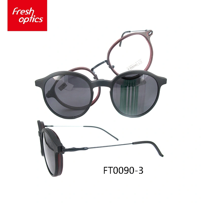 FT0090 Wholesale Super light non-slip tr90 clip on sunglasses china