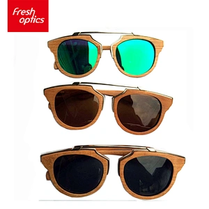 OEM Wholesale Stylish CE Colorful Wooden Bamboo unisex wood Sunglasses frame eyewear