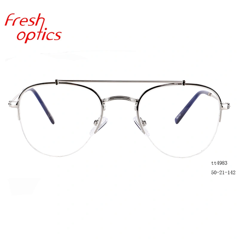 fashion custom metal pilot designs eyes glasses frame designers optical eyeglasses frames for men