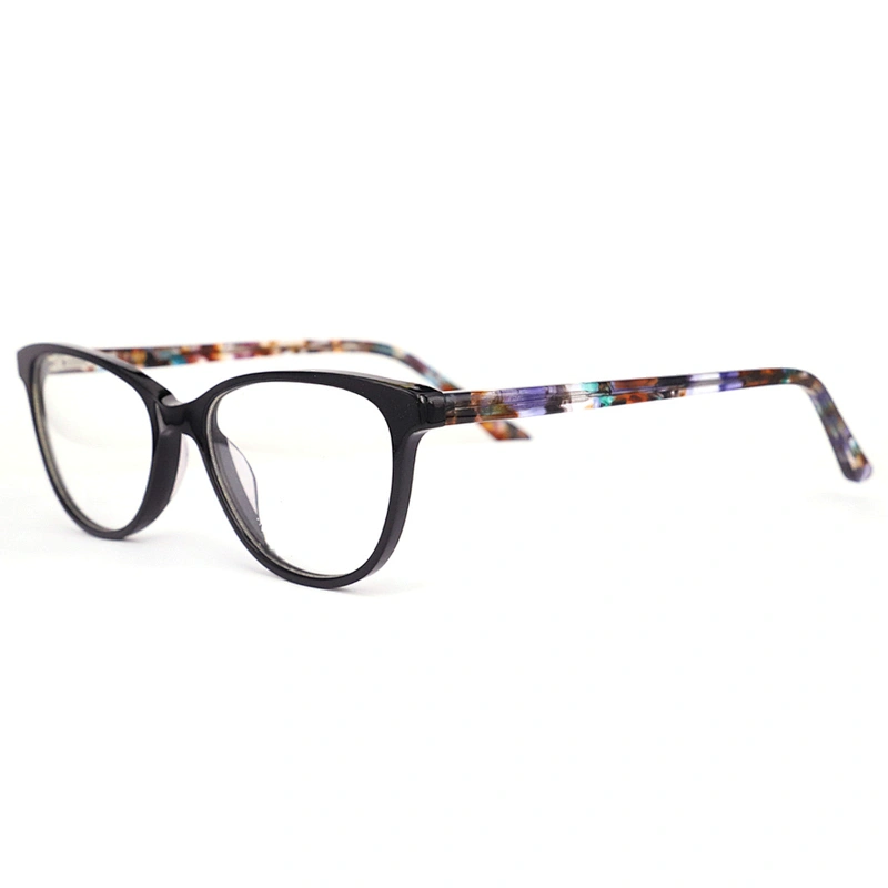 FB5387 China eyeglass manufacturer beautiful optical frames fashion acetate material frame