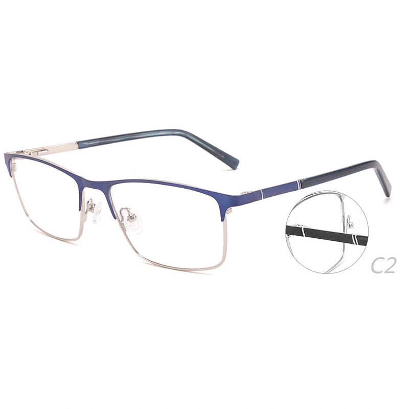 AM2010 China factory bulk metal optical frame stainless steel eyeglass in high quality Ready stocks