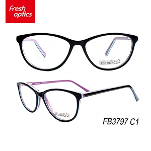 FB3797 Acetate Branded Hand Made Eyewear Frames For Women