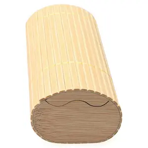 Environmental protection fashion oval wooden bamboo sunglasses case with custom logo