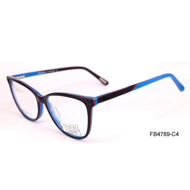 FB4789 hand polished optical glasses high fashion eyeglass acetate eyeglasses frame wholesale