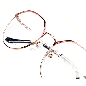 Italy design progressive specs clear lens silver optical frames eyeglasses men women