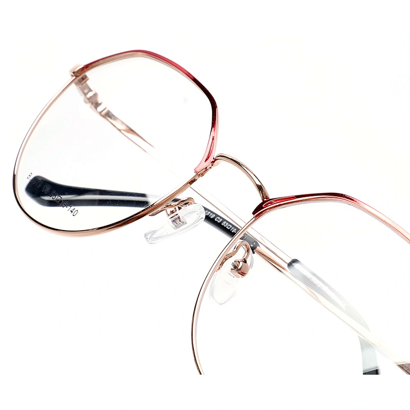 Italy design progressive specs clear lens silver optical frames eyeglasses men women