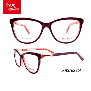 FB3763 Bead Flower Stitching Optical Frame,Acetate Eyewear Frames