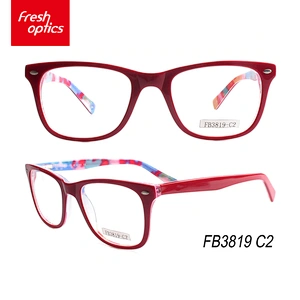 FB3819 OEM Colorful Standard Acetate Eyes Glasses Optical Frame