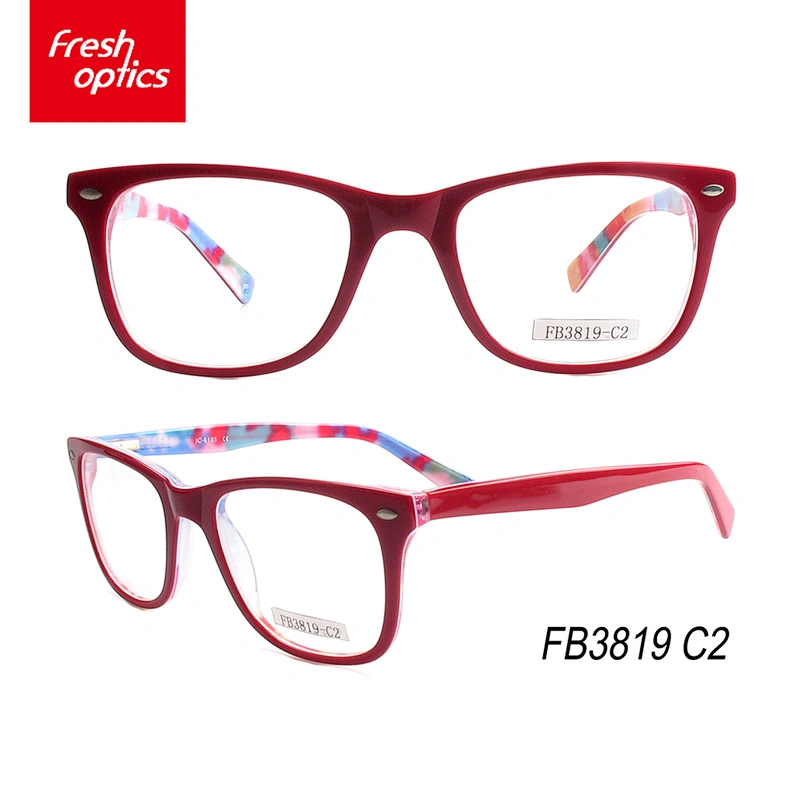 FB3819 OEM Colorful Standard Acetate Eyes Glasses Optical Frame