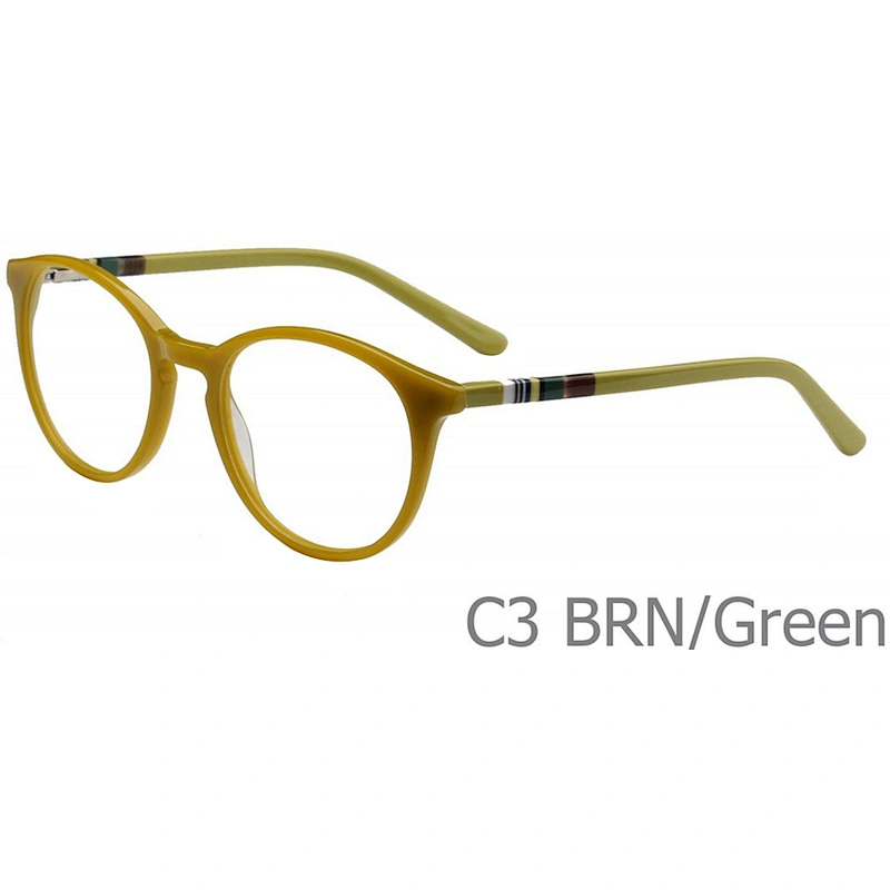 2020 latest design round acetate optical eye glasses frames for kids