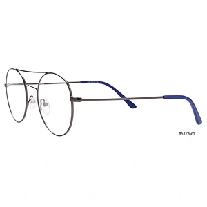 popular round vintage double bridge full rim metal optical frames eyeglasses frames