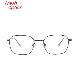 High quality OEM CE square metal optical frames eyeglasses