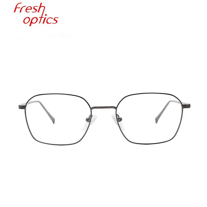 High quality OEM CE square metal optical frames eyeglasses