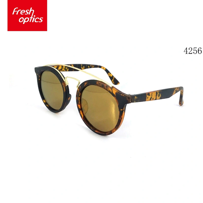 4256 Round Plastic Sunglasses,Double Bridge Sunglass,Sunglass Wholesale