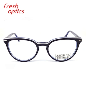 FB4702 Hot sell colorful material big size optical frame acetate eyewear glass italy design