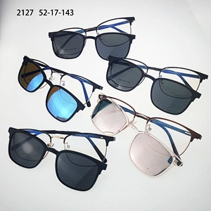 ready goods 2127 Factory Wholesale metal  sunglasses popular eyewear sunglasses