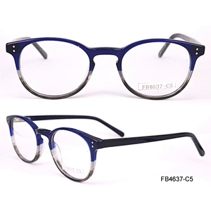 FB4637 hand made acetate optical frames western style eyeglasses fashion spectacles