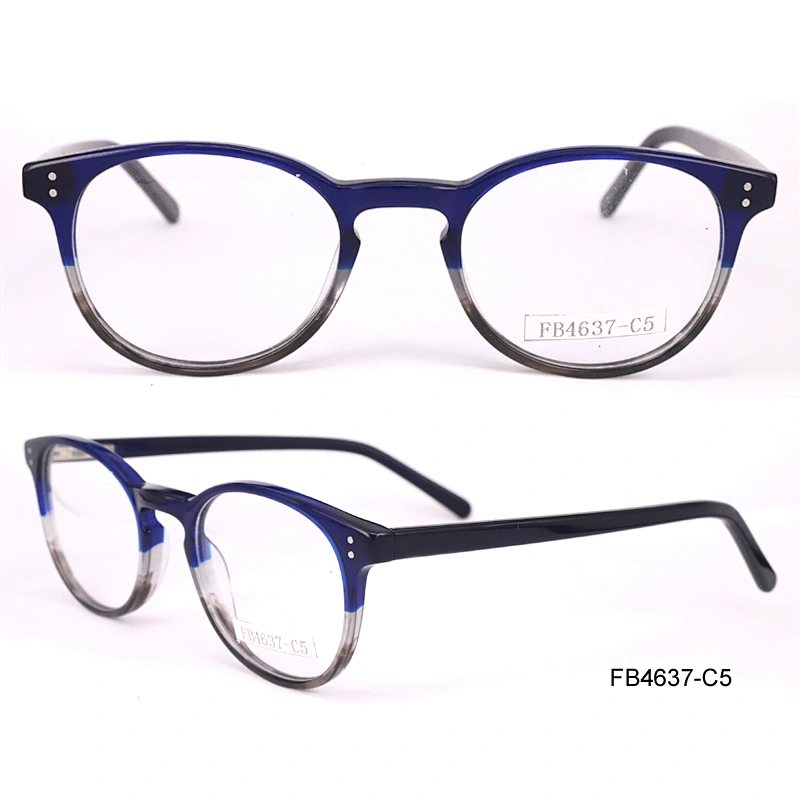 FB4637 hand made acetate optical frames western style eyeglasses fashion spectacles