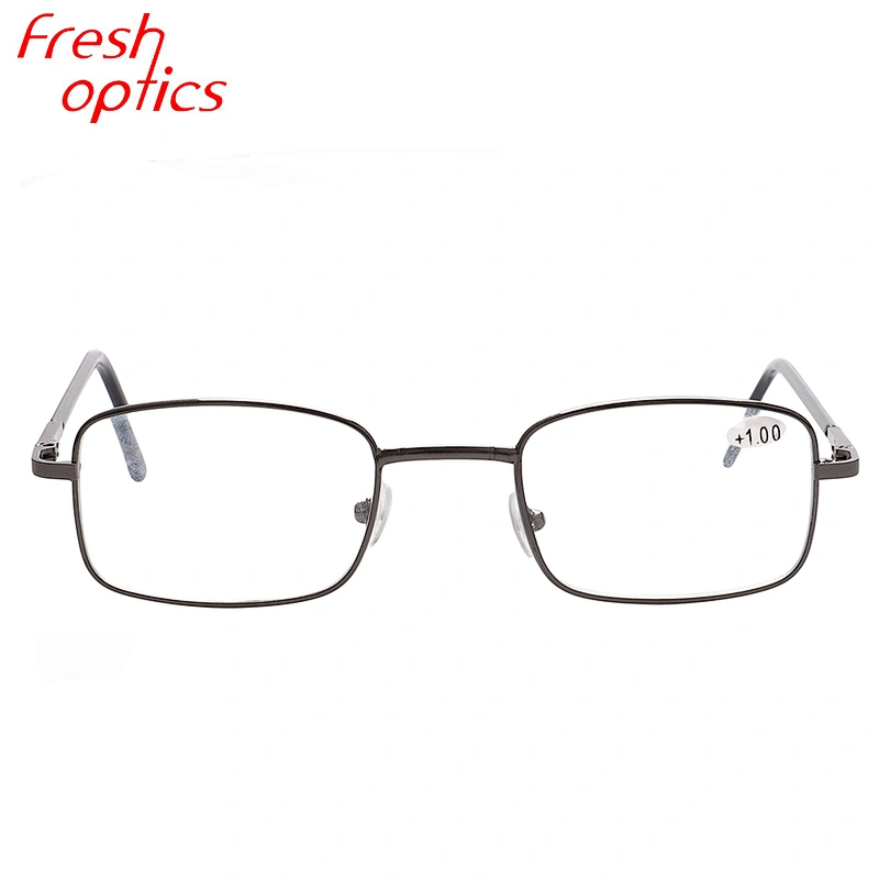 Cheap prescription metal frames iron reading glasses for men and women ready to ship